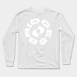 Bridges BRG.X Circle Logo in White Cryptocurrency Long Sleeve T-Shirt